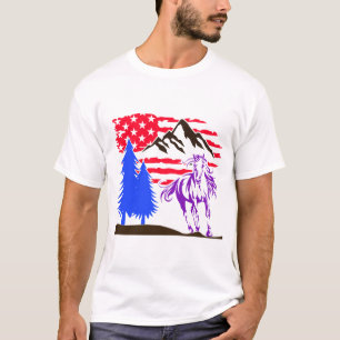 Camiseta Gallopaje de Caballo de Montaña Salvaje