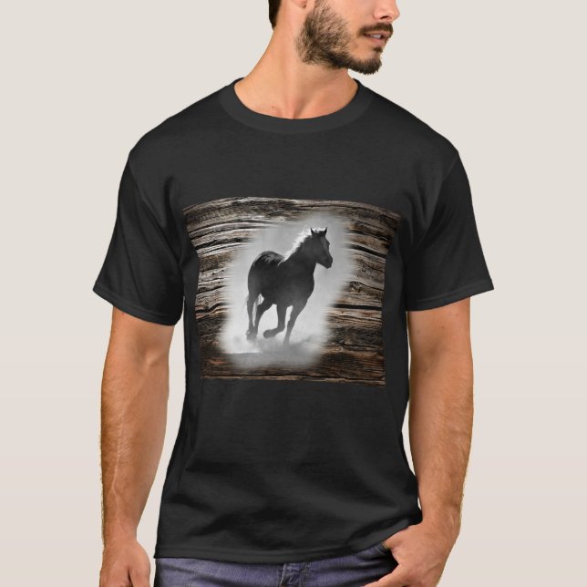 Camiseta Gallopaje de caballos salvajes (Anverso)