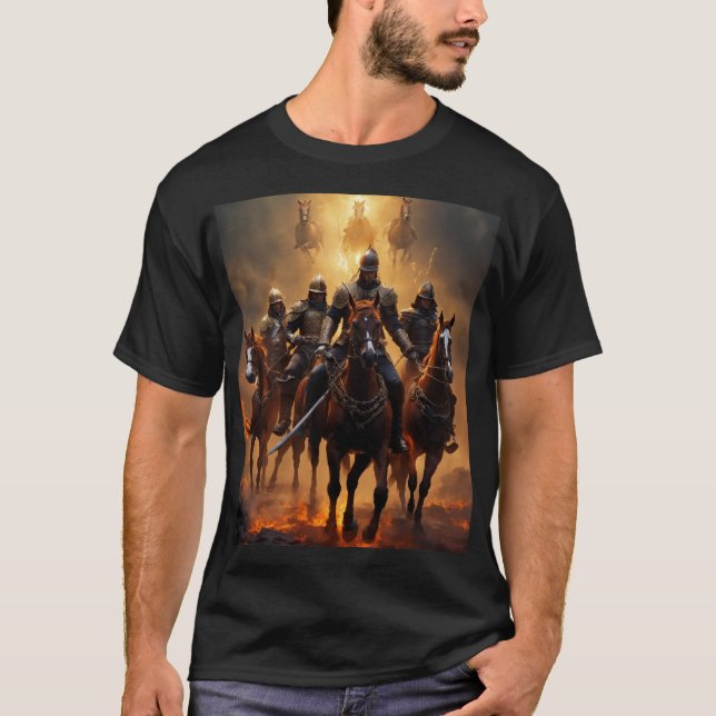 Camiseta "Gallopando hacia el abismo" (Anverso)