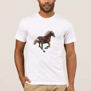 Camiseta Galloping Haflinger Palomino Horse-Lover Tee