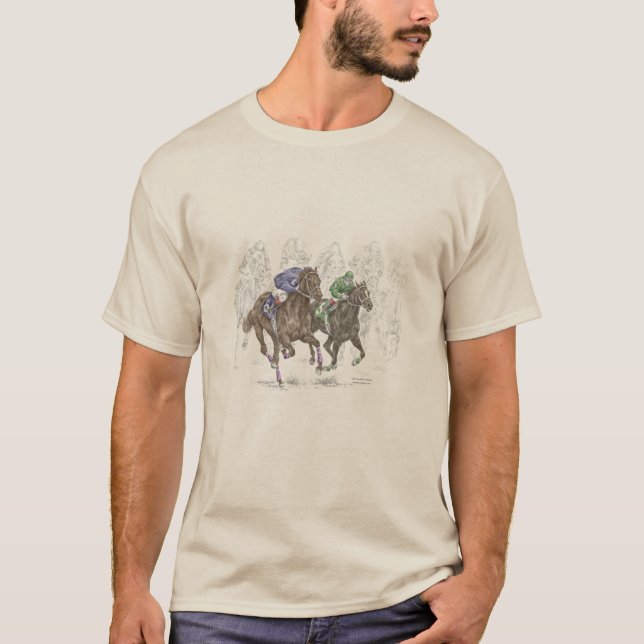 Camiseta Galloping Race Horses (Anverso)
