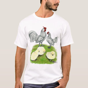 Camiseta Gallos y pollitos Rosecomb