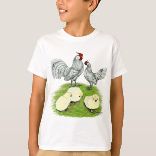 Camiseta Gallos y pollitos Rosecomb