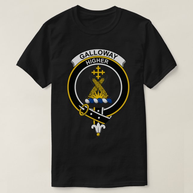 Camiseta Galloway Escudo Tartan Clan Scottish Clan (Diseño del anverso)