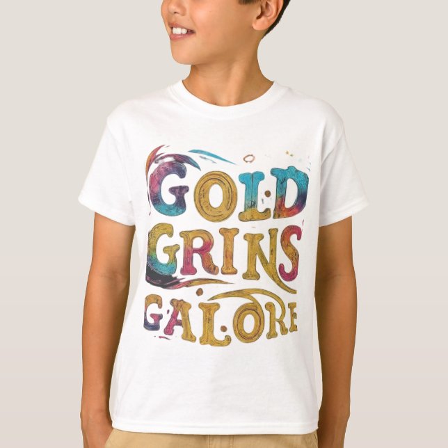 Camiseta Galore Gold Grins (Anverso)