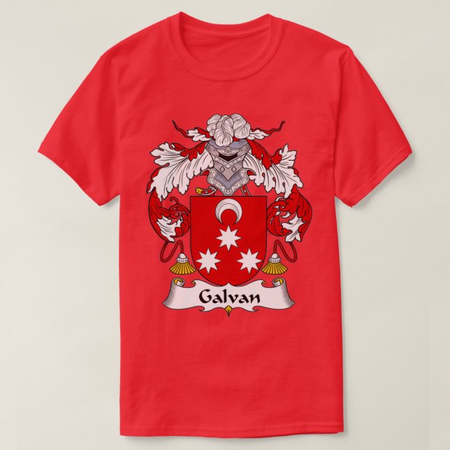 Camiseta Galvan Coat of Arms Family Crest  (Diseño del anverso)