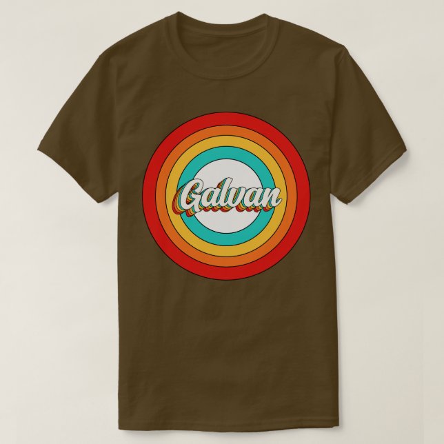 Camiseta Galvan Name Shirt Vintage Galvan Circle (Diseño del anverso)