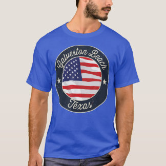 Camiseta Galveston Beach - Patriotic Texas Souvenir T-Shirt