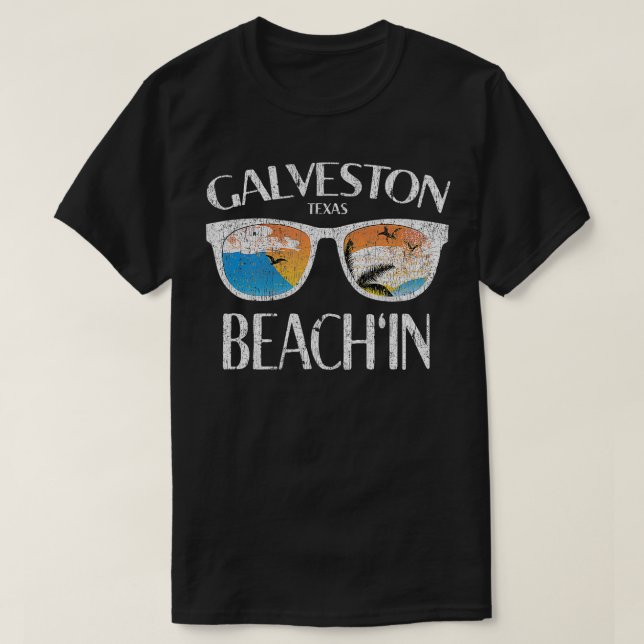 Camiseta Galveston Texas Gulf Coast Vacation Sunset (Diseño del anverso)
