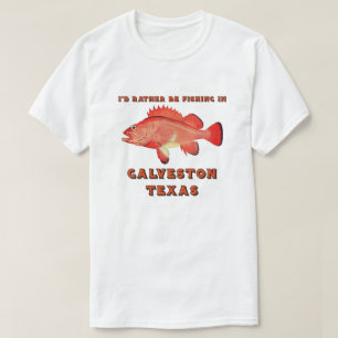 Camiseta Galveston Texas Prefiero pescar