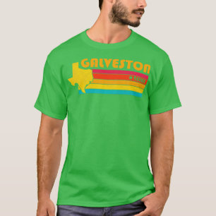 Camiseta Galveston Texas Vintage Distresres Souvenir