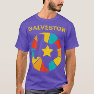 Camiseta Galveston Texas Vintage Distresres Souvenir 1