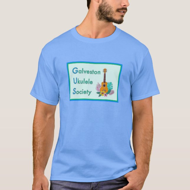 Camiseta Galveston Ukulele Society GUS Logo Permanente T-Sh (Anverso)