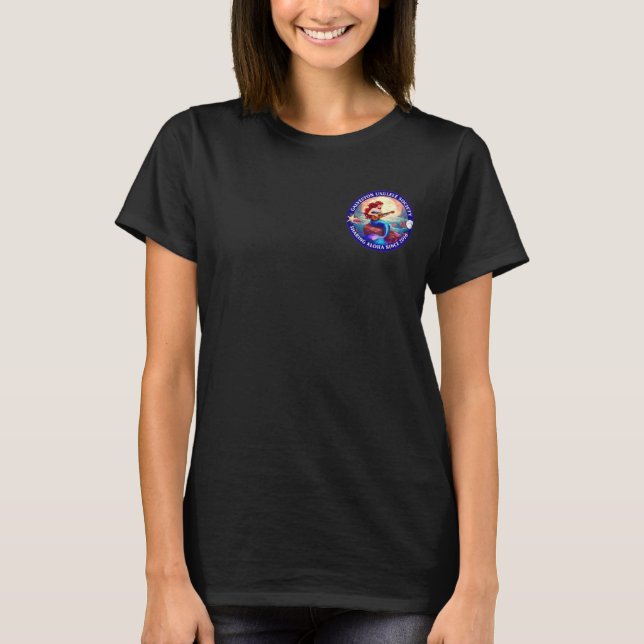 Camiseta Galveston Ukulele Society GUS Women’s Mermaid SS (Anverso)