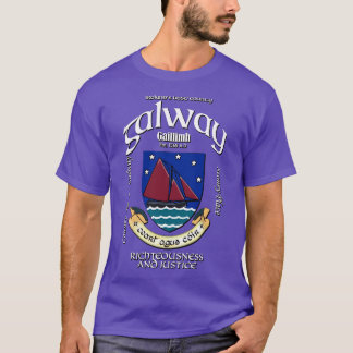 Camiseta Galway Irlanda Escudo irlandés Escudo de armas
