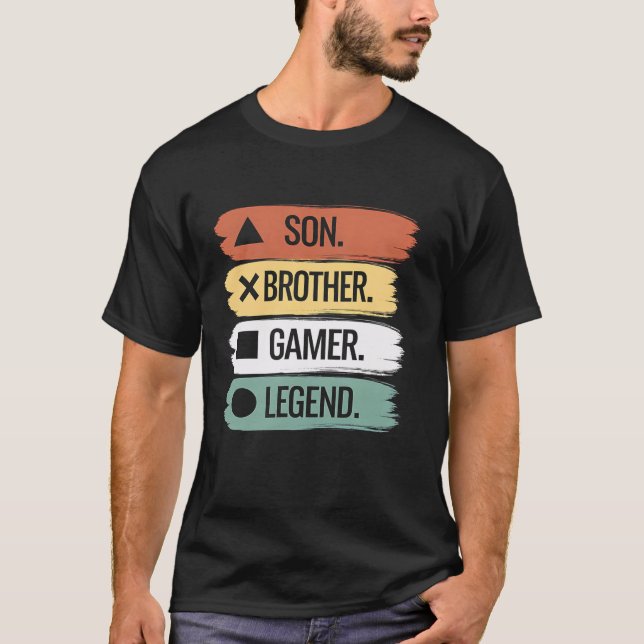 Camiseta Gam del controlador de videojuegos de la leyenda d (Anverso)