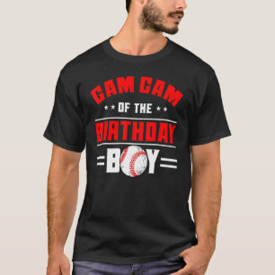 Camiseta Gam Gam De La Familia Temática De Béisbol Birthday