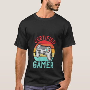 Camiseta Gama de videojuegos divertidos con certificación d