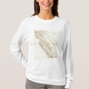 Camiseta Gamas de costa que muestran la grieta de San
