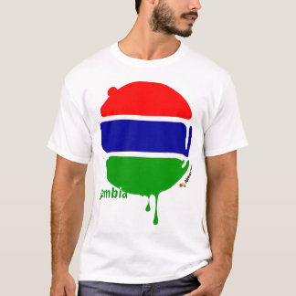 Camiseta Gambia cae blanco