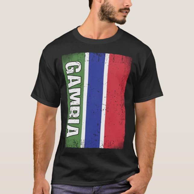 Camiseta Gambian Flag Gambia (Anverso)
