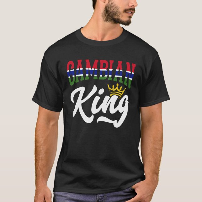 Camiseta Gambian King Gambian Gambia Gambian Flag (Anverso)