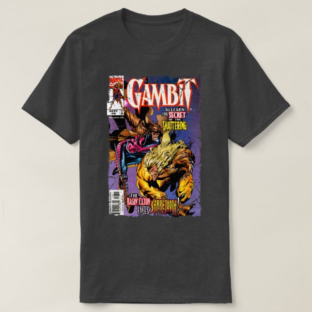 Camiseta Gambit Vs Sabretooth (Diseño del anverso)