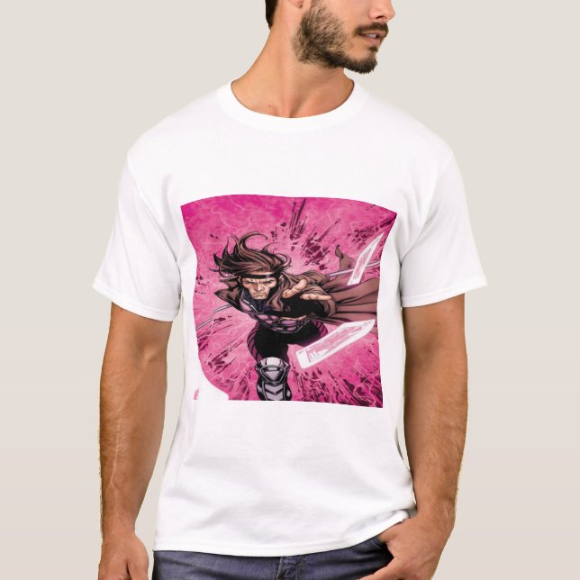 Camiseta Gambit X-Men: El Maestro de las Cartas (Anverso)