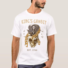 Camiseta Gambito de ajedrez King Est 1700 Movimientos 1.e4 