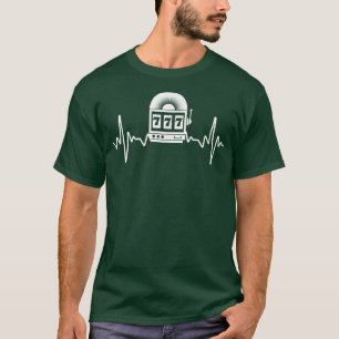 Camiseta Gambling Slot Machine Lover Casino Night Heartbeat