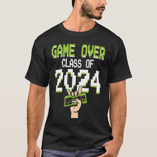 Camiseta Game Class Of 2024 College School Graduation Senio (Anverso)
