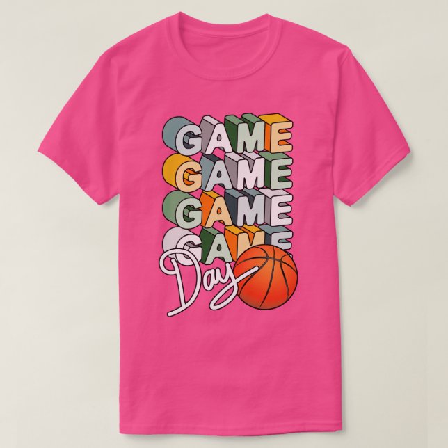 Camiseta Game Day Basketball Art (Diseño del anverso)