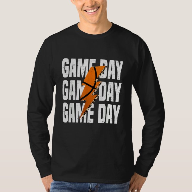 Camiseta Game Day Basketball Leopard Lightning (Anverso)