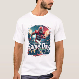 Camiseta Game Day Championship – Football Player Action