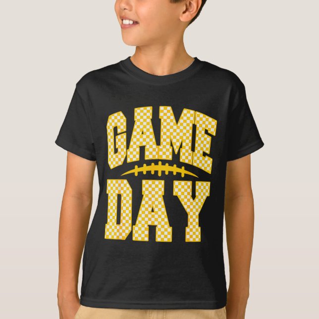 Camiseta Game Day Football Season Football Mama Girl Red Go (Anverso)