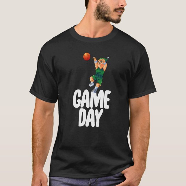Camiseta Game Day Gnome  Basketball Game Celebration Women  (Anverso)