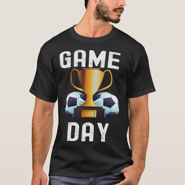 Camiseta Game Day Soccer Football  Quotes Cool Family (Anverso)