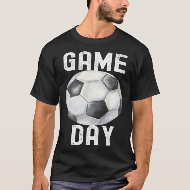 Camiseta Game Day Soccer Football  Quotes Costume Family (Anverso)