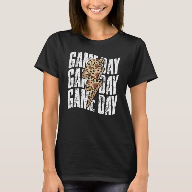 Camiseta Game Day Vibes Leopard American Football Lover (Anverso)