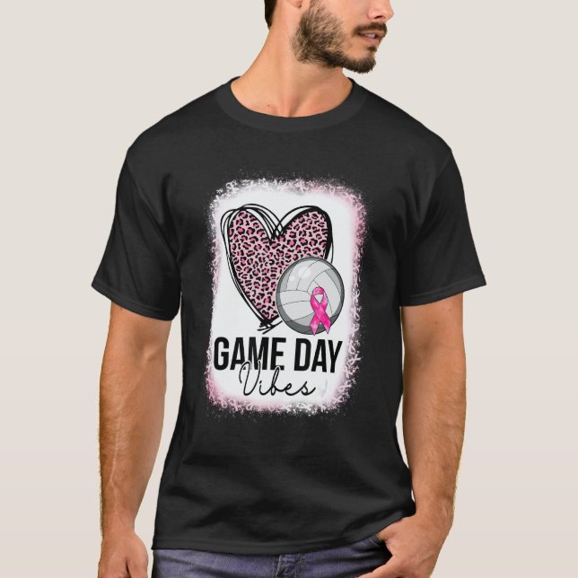 Camiseta Game Day Volleyball Leopard Heart Volleyball Mom P (Anverso)