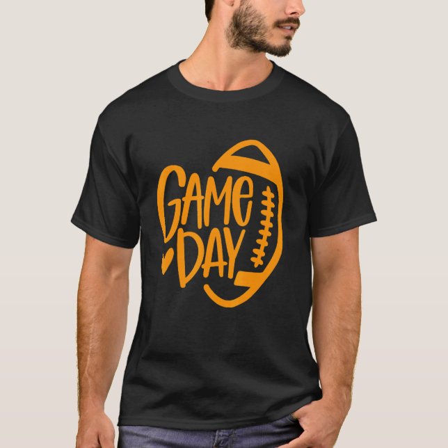 Camiseta Game Day Youth or High School Football Mama Footba (Anverso)