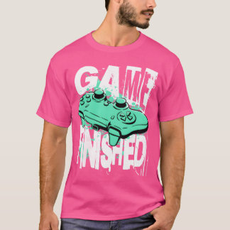 Camiseta Game Finished Funny Video Gaming vintage