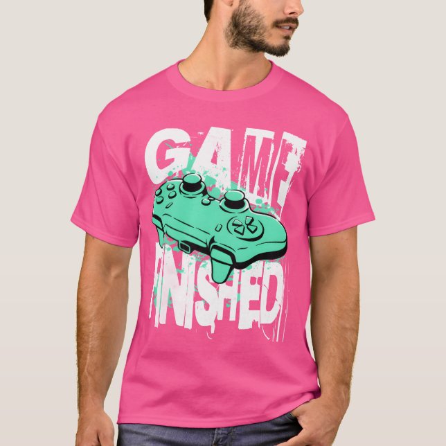Camiseta Game Finished Funny Video Gaming vintage (Anverso)