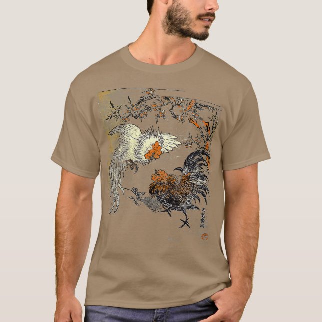 Camiseta Game Fowl Fighting Roosters Cockfighter vintage (Anverso)