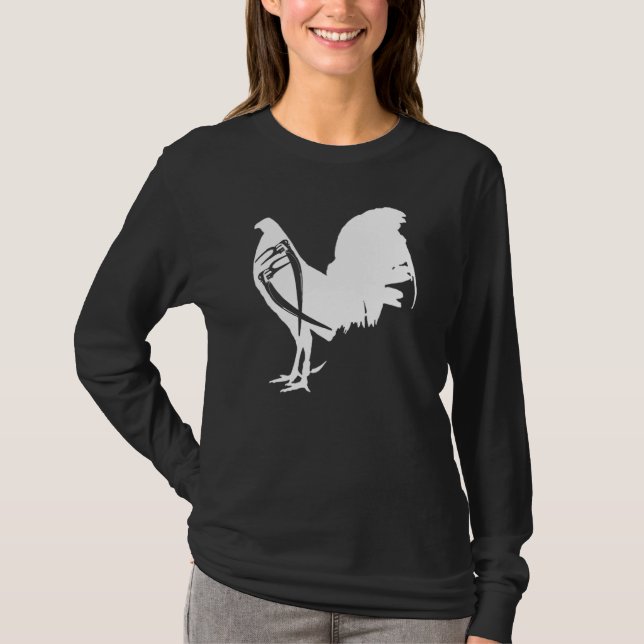 Camiseta Game Fowl Gallegos Rooster Chicken White soy galle (Anverso)