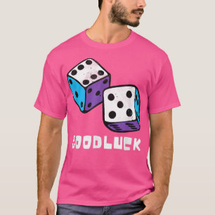 Camiseta Game Night Party Casino Games Retro Good Luck Dice