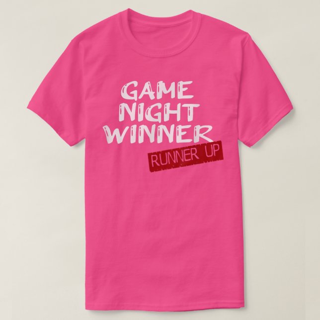 Camiseta Game Night Winner RUNNER UP  (Diseño del anverso)