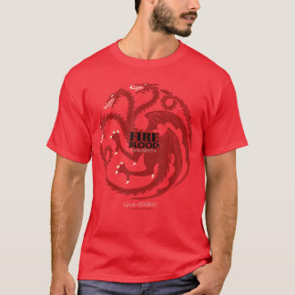 Camiseta Game ofhrones Fire and Bloodargaryen Sigil gift