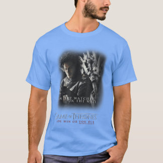 Camiseta Game ofhrones Jon Snow I Amhe Watcher Onhe Wall bo