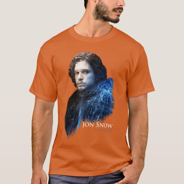 Camiseta Game ofhrones Jon Snow Portrait funny (Anverso)